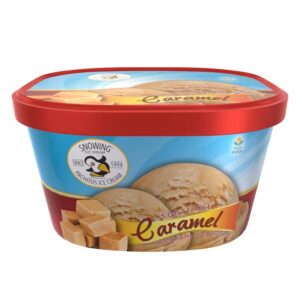 Caramel ice cream container from Pachitos Ice Cream