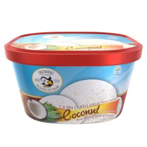 Coconut ice cream container from Pachitos Ice Cream
